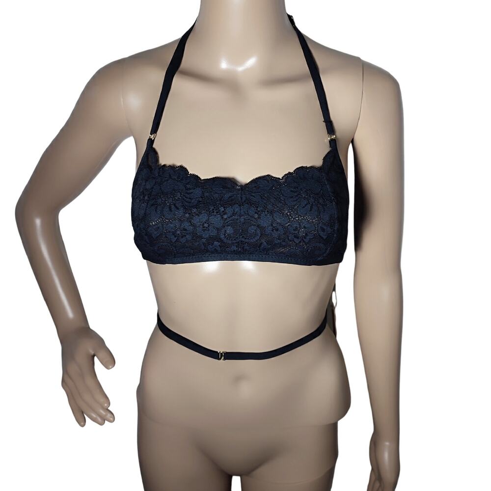 We are HAH Don't Cross Me Halter Bralette S
